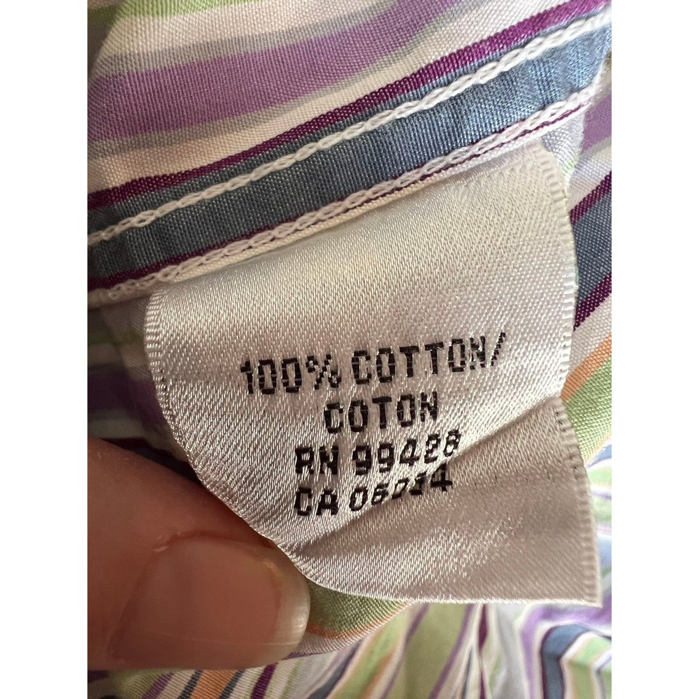 Bugatchi Uomo Striped Button Down Size M Men’s - image 6